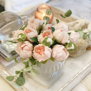 Angel Isabella: Real Touch Faux Peony bundle: Deep Red