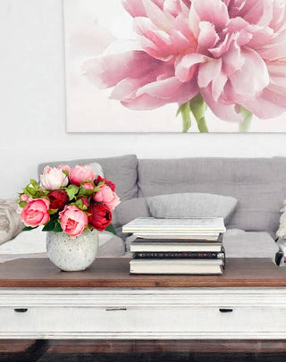 Angel Isabella: Real Touch Faux Peony bundle: Deep Red