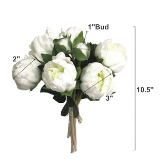Angel Isabella: Real Touch Faux Peony bundle: White