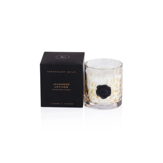 Apothecary Guild Javanese Vetiver Opal Glass Candle in Gift Box