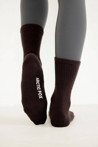 Arctic Fox & Co. - The Everyday Socks - 100% Bamboo - Dark Chocolate