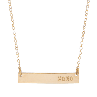 Barberry & Lace Handmade Jewelry - XOXO Bar Necklace