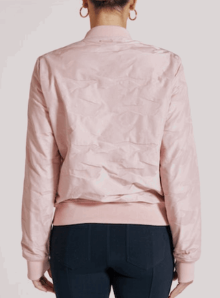 Blanc Noir Camo Reversible Bomber in Peach Blush - Taryn x Philip Boutique