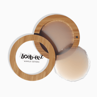 Boob-eez - Nipple Covers + Bamboo Compact: Dark Tint / 6cm