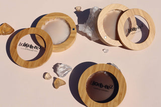 Boob-eez - Nipple Covers + Bamboo Compact: Dark Tint / 8cm