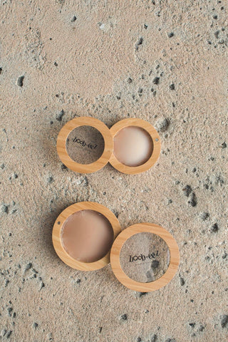 Boob-eez - Nipple Covers + Bamboo Compact: Light Tint / 8cm