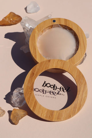 Boob-eez - Nipple Covers + Bamboo Compact: Medium Tint / 8cm