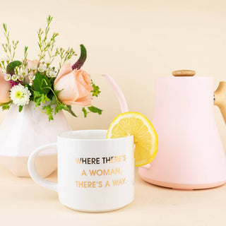 Chez Gagné - Where There's A Woman There's A Way Jumbo Coffee Mug