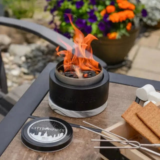 City Bonfires - Portable Fire Pits - City Bonfires Petite Concrete Tabletop Fire Bowl