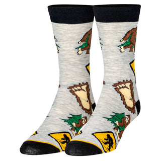 Crazy Socks - Big Foot - Mens Crew Folded