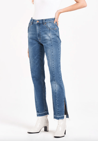Dear John Jodi Super High Rise Straight Jeans Speechless - Taryn x Philip Boutique