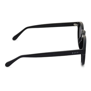DIFF Eyewear Cody XL Polarized Round Sunglasses - Black + Grey