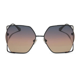 DIFF Donna IV polarized sunglasses in black twilight gradient