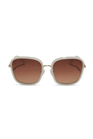 Diff Eyewear Meringue Brown Gradient Sunglasses