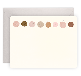 E. Frances Paper - Baby Faces Flat Notes | Boxed Notecards