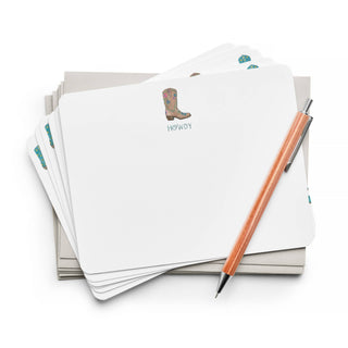 E. Frances Paper - Cowboy Boot Flat Notes – Boxed Set of 8 Notecards