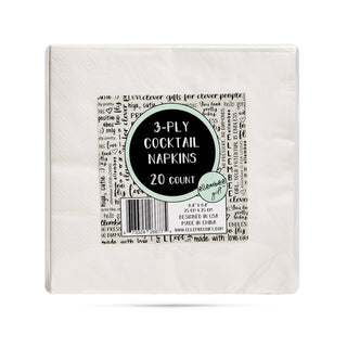 ellembee gift - Yesterday I quit drinking but tonight Cocktail Napkins