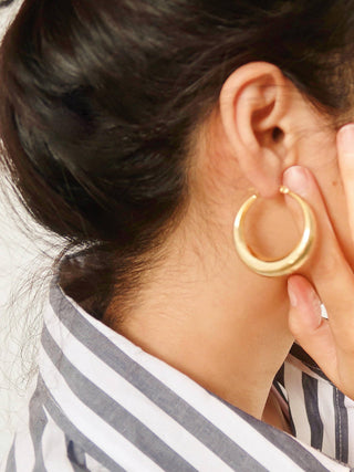flanerie by maiq flanerie by maiq galene non tarnish classic large hoop earring