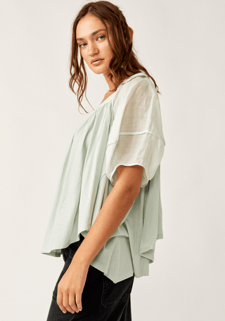 Free People Sunray Babydoll Top