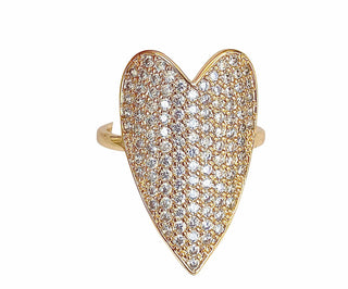 Gemelli - Big Heart Ring: Gold