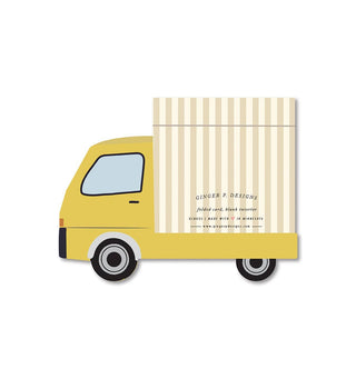 Ginger P. Designs - Birthday Truck die-cut folded Greeting Card