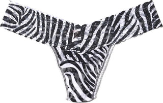 Hanky Panky Printed Signature Lace Low Rise Thong Zebra