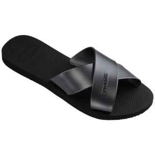 havaianas women s aqua metallic sandals