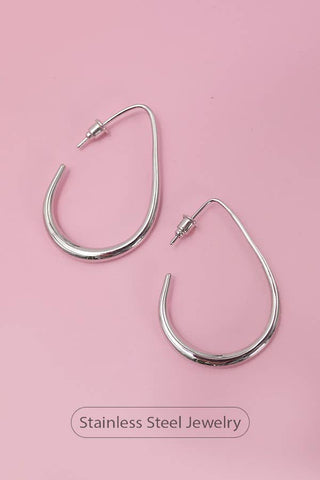JOSSLYN by Wall to Wall - 18K STAINLESS STEEL WATERPROOF TARNISH FREE HOOPS - GOLD
