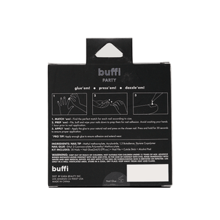 Kara Beauty - BUFFI PRESS-ON NAILS - HEAVY METAL