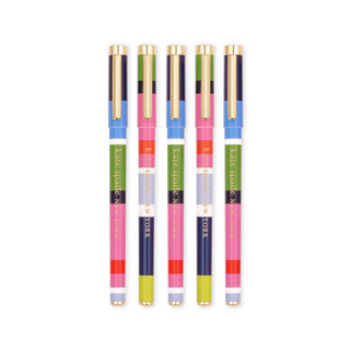 Kate Spade New York by Lifeguard Press - Fine Tip Pen Set, Sunny Day Stripe