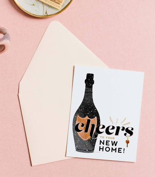 Kitty Meow Boutique - Cheers to Your New Home, Celebration Greeting Card