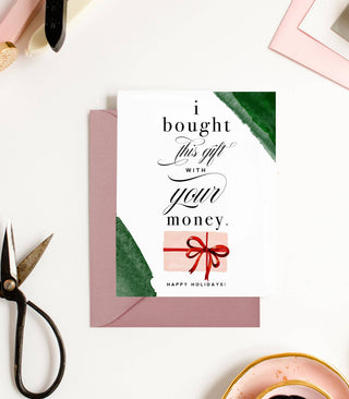 Kitty Meow Boutique - Husband Funny Christmas Holiday Greeting Card for Him