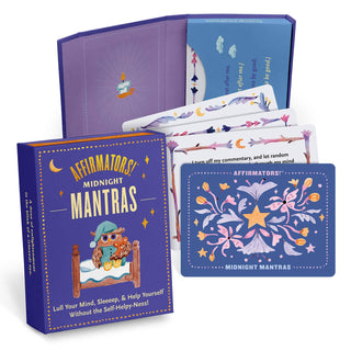Knock Knock - Affirmators!® Mantras (Midnight) Nightly Affirmation Cards