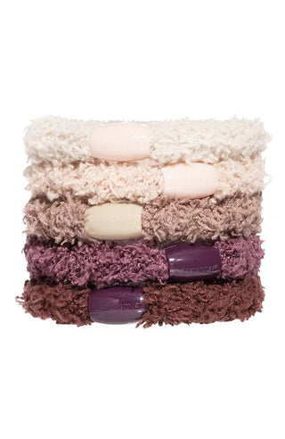 L. Erickson Cozy Pony, 5 Pack Soft Hair Ties