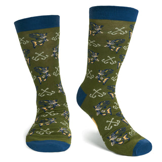 Lavley - Born To Fish, Forced To Work Socks
