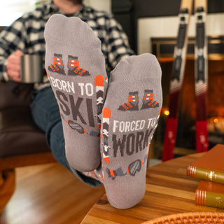 Lavley - Born To Ski, Forced To Work Socks