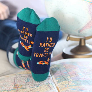Lavley - I'd Rather Be Traveling Socks
