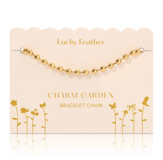 Lucky Feather Charm Garden - Bracelet Chain - Gold