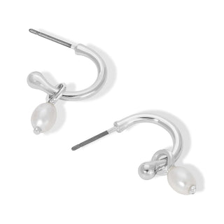 Lucky Feather Lovely You - Pearl Hoops
