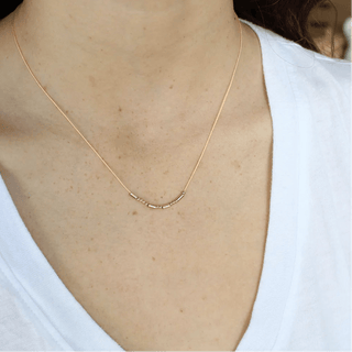lucky feather morse code necklace brave