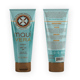 MAUI VERA INC. - Maui Vera Organic Sunburn & After Sun Gel: 3.0 oz