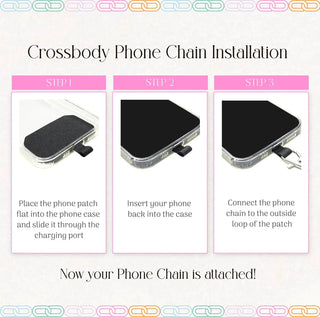 Suede & Metal Crossbody Phone Chain - Taryn x Philip Boutique