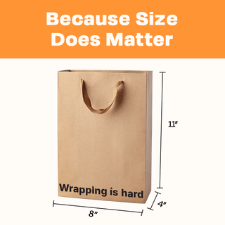 MilkToast Brands - "Wrapping is hard" Gift Bag