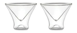 Outset Double Wall Martini Glasses - Set of 2