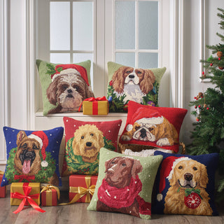 Peking Handicraft - Holiday King Cavalier Spaniel Hook Pillow