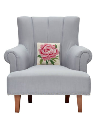 peking handicraft pink peony hook pillow