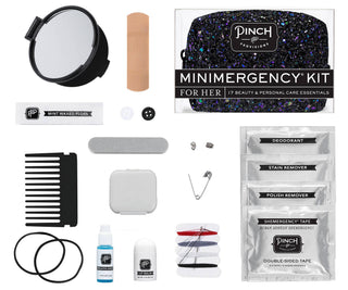 Pinch Provisions - Black Glitter Bomb Minimergency Kit