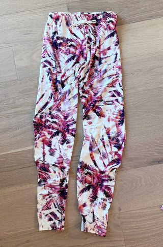 PJ Salvage Red Tie Dye Jogger Pants