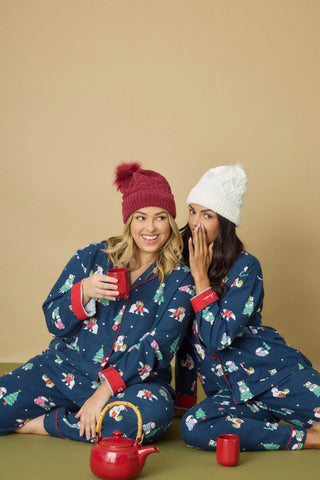 PJ Salvage Woman's Bearly Awake 3-Piece Flannel PJ Set