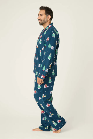 PJ Salvage Bearly Awake Mens Flannel PJ Set